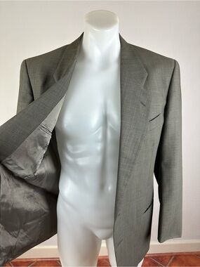 Giorgio Armani Light Gray Virgin Wool Sport Coat
